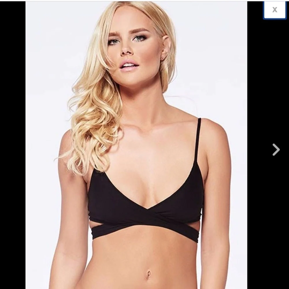 NWT 2PC L Space Ivory Coast Chloe Wrap‎ Top + Low Down Bikini Bottom - Large - Picture 5 of 8